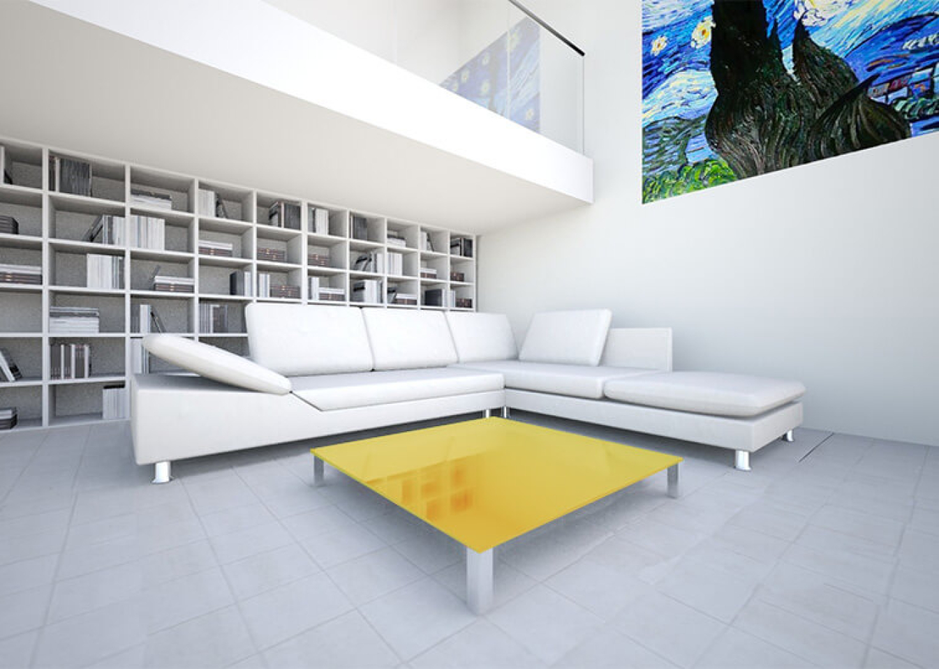 Glastischplatte Yellow Rich