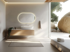 Ovaler Spiegel Valverde Hinterleuchtet horizontal